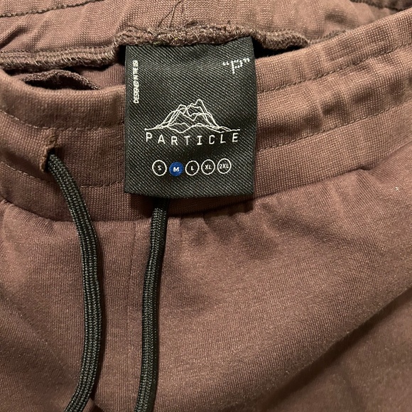 Maison Article-Particle Tech Fleece Shorts (Brown)-Medium - Picture 4 of 4